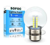 SOFOC P36S Lampadina LED Per Faro Moto Bianco 6V 12V 24V Compatibile 6-30V AC/DC 2W G40 1:1 Design Con Lampada Alogena Originale 1 Pcs