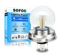 SOFOC P45T Lampadina LED R2 Faro Per Moto/Auto Bianco Caldo 6V 12V 24V Compatibile 6-30V AC/DC 2W G40 Design 1:1 Con Lampada Alogena Originale 1 Pcs