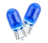 SOFOC-T10 W5W Lampadine alogene per auto DRL Luci di posizione laterali/Freni Luci posteriori Indicatori del cruscotto/Luci interne Luci targa Luci da giardino paesaggistiche 12V 5W blu 2pcs