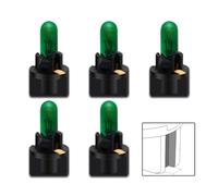 SOFOC T5 W3W 12V 1.2W Halogen Verde Lampadina a cuneo base twist-lock per spia cruscotto console centrale luce ambiente 5Pezzi
