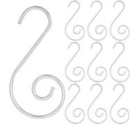 SOFPLATE 1 scatola 100 pezzi Ganci per Appendere Natale Gancio Acchiappasole Lampadario In Argento Filo di CristAllos Ganci Metallici Perno Lampadario Parte di Ricambio Gancio A Forma di S per Ornamen