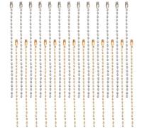 SOFPLATE 1 scatola 200 pezzi 4 pollici Catena A Sfere Portachiavi All'Ingrosso Perline A Sfere Portachiavi Tag Portachiavi Catene A Sfere In MetAllos Regolabili con Connettori Chisusura per La Creazio