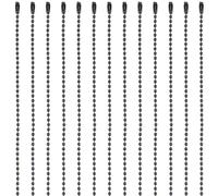 SOFPLATE 1 scatola 30 pezzi 24 pollici Collana A Catena A Sfere Nere Collana A Sfere All'Ingrosso Catene A Sfere Regolabili In Ferro Catene A Sfere con Chisusura di Collegamento per La Creazione di Gi