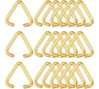 SOFPLATE 1 scatola 300 pezzi Anelli di Salto Triangolari Aperti 12mm Fermagli In Ferro Fermagli Pendenti Gocce D'Oro Connettori Anelli di Salto per Gioielli Risultati Orecchini Bracciale Collana Porta