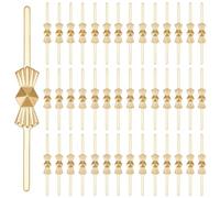 SOFPLATE 1 scatola 300 pezzi Connettori A Farfalla per Lampadario Clip Papillon Dorato Spilli di Cristallo Connettori per Perline di Cristallo Accessori di Ricambio In Metallo per Lampadario per Ripar