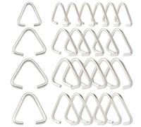 SOFPLATE 1 scatola 600 pezzi 9mm 11mm 12mm 16mm Triangolo Aperto Anelli di Salto Gioielli Pizzica Bails Argento Fibbia chisusura Pizzica Cauzione Fascino Perlina Pendente Connettori per Creazione di G