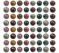 SOFPLATE 1 scatola Da 100 pezzi Da 6mm di Perline di Agata Indiana Perline di Pietra Naturale Sciolte Piccole Sfere Rotonde Distanziatori Lisci di Pietre Preziose di Cristlega Colorate per La Creazion