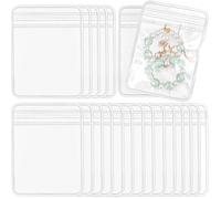 SOFPLATE 100 pz 2 X 2.8 pollici Sacchetti per Gioielli In PVC Trasparente Sacchetti per Gioielli Piccoli Organizzatore Sacchetti con Chisusura A Zip Autosigillanti Sacchetti per Imballaggio Trasparent