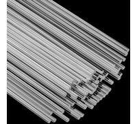 SOFPLATE 100 pz. Bastoncini In Acrilico Trasparenti Tondi In Acrilico Trasparente Diametro 0.11 pollici Colonna Trasparente Topper per Torta Barra Solida Strisce Accessori per Torte Modello Feste Pian