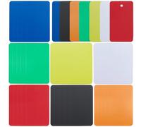 SOFPLATE 140 pz 7 colori Etichette di Plastica Vuote Riutilizzabili Etichette Impermeabili PVC Sfuso PVC Arancione Rettangolo 4 x 7cm Scrivibile Cartello Appeso Etichette di Stoccaggio per CHISavi Bag