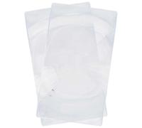 SOFPLATE 2 Foglio di Ingrandimento Fresnel 2.2X Lente d'Ingrandimento A Pagina Intera Rettangolo da 9.9 x 5.7 Pollici Lente di Fresnel Ottica Piatta e Trasparente in Acrilico Segnalibro per La L