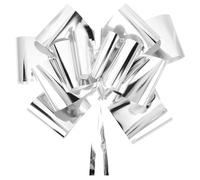 SOFPLATE 20.67 Piede Fiocco per Auto Nastro per Auto Fiocco Extra Large Gigante 28 Pollici di Larghezza Fiore Argentato Tirare Cordino di Plastica Adesivo Accessori Assemblati per Anniversario Natale
