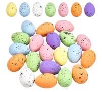 SOFPLATE 20 pz 4x6cm Uova di Pasqua Colorate Uova di Pasqua In Schiuma Pastello con Palline Decorative Screziate Decorazione Stagionale per Feste Primaverili Riempitivi Regalo per Cestini Centrotavola