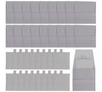 SOFPLATE 20 set di 3.1 x 3.2 pollici di Buste per Gioielli Buste per Gioielli con Inserti In Velluto Grigio Panno In Microfibra Morbido Espositore per Regali Quadrati Da Damigella D'Onore Sacchetti pe