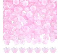 SOFPLATE 200 pz. Perline di Vetro A Forma di Fiore Perline di Fiori Rosa Carine Campanelle A Vento Perline Distanziatrici In CristAllos per Gioielli Forniture per La Creazione di Collane Orecchini Bra