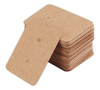 SOFPLATE 300 pezzo Marrone Schede Espositive per Gioielli Espositori per Orecchini Supporti In Cartone Collana Bracciale Orecchini Borchie Portachiavi Porta Carte di Carta per La Vendita di Gioielli E