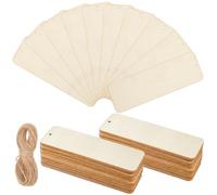SOFPLATE 50 pz Segnalibri In Legno Grandi 6x2 pollici Kit per La Creazione di Segnalibri per Pittura, Color