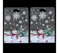 SOFPLATE 50 sacchetti natalizi a chiusura lampo per caramelle, in plastica PET, piccoli, richiudibili, colorati, con pupazzo di neve, sacchetti autosigillanti per Natale, caramelle, biscotti