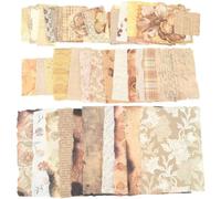 SOFPLATE 50 Stile 100 Fogli di Carta per Scrapbooking Carta da Cancelleria Collage Carta Sfusa Estetica Floreale Vintage Europea Stili Assortiti Fogli per Collage Fai da Te Artigianato Dia