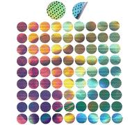 SOFPLATE 500 pz. Sigillo di Sicurezza Antimanomissione In Argento Adesivi Olografici Rotondi 3D Etichette Antimanomissione Personalizzate Autentiche e Autentiche per Imballaggio Sigillatura Consegna F