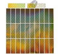 SOFPLATE 500 pz. Sigillo di Sicurezza Rettangolare Antimanomissione Etichette di Sicurezza Olografiche Dorate 3D Autentiche Autoadesive Autentiche Antimanomissione per Ufficio Spedizione Imballaggio