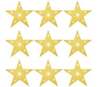 SOFPLATE 60 pz 5 pollici Stelle Dorate Ritagli Grandi Stelle di Cartone Cinque Stelle Ritagli Singolo Stampato Carta Cartone Stelle Ritagli Decorazione per Bacheca Compleanno Parete Festa Casa Fornitu