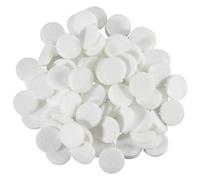SOFPLATE 96 Confezione di Feltrini di Ricambio per Diffusore per Auto 17mm Piatti Rotondi BianCHIs per Aromaterapia con Oli Essenziali in Fibra per Umidificatore Purificatore d'Aria Diffusor