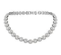 SOFPLATE Collana Girocollo Tennis In Argento Da 16.3 pollice/41.5cm con Cat | Collana Impilabile con Strass Diamanti Rotondi Scintillanti e Pietre Preziose Ideale per Feste Balli di Fine Anno Regali