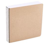 SOFPLATE Mini Album da Disegno da 4.9x4.9 Pollice Formato Tascabile Stile Semplice Beige 58 Pagine Carta da 110 libbre/230g /M² Diario Acquerello per Adulti Disegno Proiezione Artistica Regal