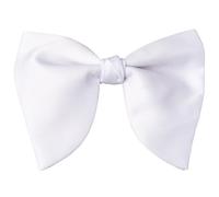 SOFPLATE Papillon da Sposo Regolabile con Cinturino Bianco Pre-Vecchio in Pizzo Imitazione Raso di Seta Poliestere Morbido e Liscio Decorativo con Fiocco per Matrimoni Feste Smoking Abiti Decorazioni