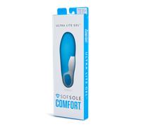 SofSole Ultra Lite Gel Unisex - Insoles Bianco - Taglia 44-45 - Plastic/Polycarbonate White 44-45