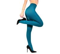 sofsy Blu notte Collant Donna 40 Denari in Microfibra Opaca - M - Tights Modellanti Antiscivolo con Fascia Vita Rinforzata, Tinta Unita