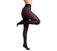 sofsy Collant da Donna Nero S - 40 Denari Opachi Made in Italy | Collant in Microfibra a Vita Alta, Perfetti per l'Inverno e le Feste Natalizie