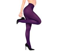 sofsy Collant da Donna Purple Viola S - 40 Denari Opachi Made in Italy | Collant in Microfibra a Vita Alta, Perfetti per l'Inverno e le Feste Natalizie