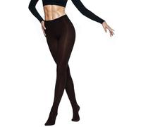 sofsy Collant Invernali Donna Nero- 40 Denari Made in Italy con Cuciture Piatte e Resistenti | Perfetti per l'Inverno | Taglia L