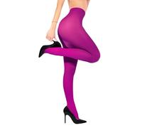sofsy Fucsia Collant Donna 40 Denari in Microfibra Opaca - M - Tights Modellanti Antiscivolo con Fascia Vita Rinforzata, Tinta Unita Barbie