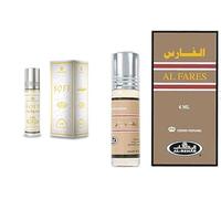 Soft & Al Fares Concentrated Perfume Oil Roll-On Combo Pack of 2 (6ml Each) | Long Lasting Alcohol-Free Attar for Men & Women