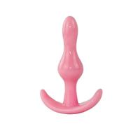 Soft Anal Butt Plug Prostate Massage Vibrator Butt Plug Butt Beads Dildo Masturbator Gay Sex Toys Bdsm Toys Female Adult Games(Pink K)