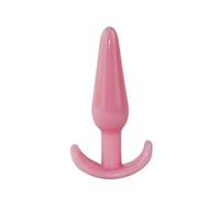 Soft Anal Butt Plug Prostate Massage Vibrator Butt Plug Butt Beads Dildo Masturbator Gay Sex Toys Bdsm Toys Female Adult Games(Pink I)