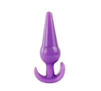Soft Anal Butt Plug Prostate Massage Vibrator Butt Plug Butt Beads Dildo Masturbator Gay Sex Toys Bdsm Toys Female Adult Games(Purple J)