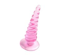 Soft Anal Butt Plug Prostate Massage Vibrator Butt Plug Butt Beads Dildo Masturbator Gay Sex Toys Bdsm Toys Female Adult Games(Pink E)