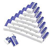 Soft Arts 2B - Gomma per cancellare in plastica bianca, confezione da 30 gomme per uso generico, scuola, ufficio, schizzi di vernici fini