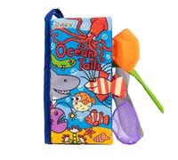 Soft Baby Interactive Touch and Feel - Coda sensoriale a forma di animale per neonati (Ocean Tails)