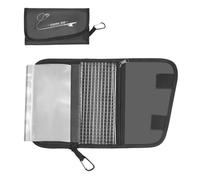 Soft Bait Binder - Multi-Layer Storage Bag with Buckle, Waterproof Tackle Binder Organizer | Layered Fishing Lure Storage for Kayak Hiking Boating Outdoors Freshwater Saltwater Camping Casting Gear