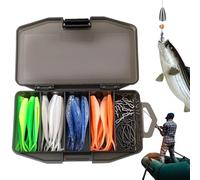 Soft Bait,Swimbaits realistici per trota con ami - Esca a Coda Pallet, per bar, persico, pesce gatto, mare, fiume, sportiva all'aperto
