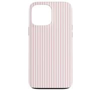 Soft Blush Pink Pinstripe English Country Garden Design Custodia per iPhone 13 Pro Max