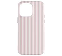 Soft Blush Pink Pinstripe English Country Garden Design Custodia per iPhone 14 Pro Max