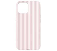 Soft Blush Pink Pinstripe English Country Garden Design Custodia per iPhone 15
