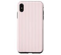 Soft Blush Pink Pinstripe English Country Garden Design Custodia per iPhone XS Max