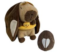 Soft Breathing Animal - Capybara Plush, Capybara Breathing Toy, Adjustable Musical Figurine, Peluche Huggable Toy for Boys Teens Students Living Room Bedroom Dorm Travel Birthday